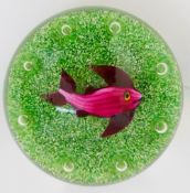 A Harland Paul Ysart fish paperweight,