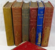 Five fairy books edited by Andrew Lang, most first editions, published by Longmans Green and Co.
