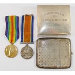 A WWI medal group awarded to Reverend A Morrison comprised of a British War Medal and the Victory