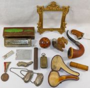 A collection of 19th century and later miscellaneous items comprised of a Hohner Chronometer, boxed,