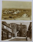 A collection of 20 1930's and later sepia postcards of Rye and Camber Sands, East Sussex,
