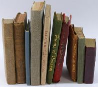 Eight Victorian and later miniature volumes of a biblical or poetic nature, and a small 1940 'Tide,