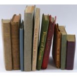 Eight Victorian and later miniature volumes of a biblical or poetic nature, and a small 1940 'Tide,