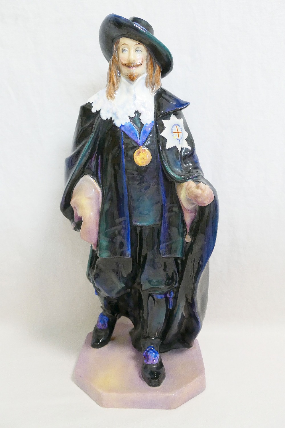 A large Royal Doulton figure of King Charles I, the original by Charles Noke and Harry Tittensor,