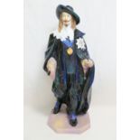 A large Royal Doulton figure of King Charles I, the original by Charles Noke and Harry Tittensor,