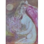 Marc Chagall (1887-1985), 'Moonlight', lithographic print,