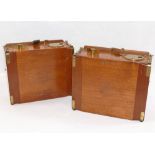 Two late 19th century Eastman Kodak Company wooden and brass mounted clockwork roll holders, 10.