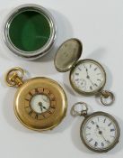 A ladies Swiss keyless pocket watch by Labrador (Omega),