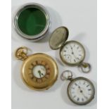 A ladies Swiss keyless pocket watch by Labrador (Omega),