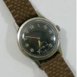 A WWII German military issue wrist watch,