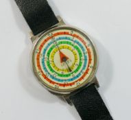 A West German ankle worn pedometer,