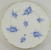 A Nantgarw porcelain plate from the Lady Seaton dinner service,