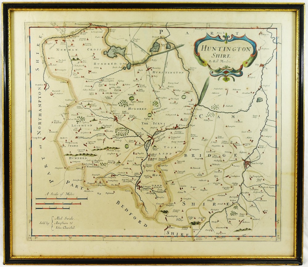 Two 18th century hand coloured maps of N - Image 2 of 12