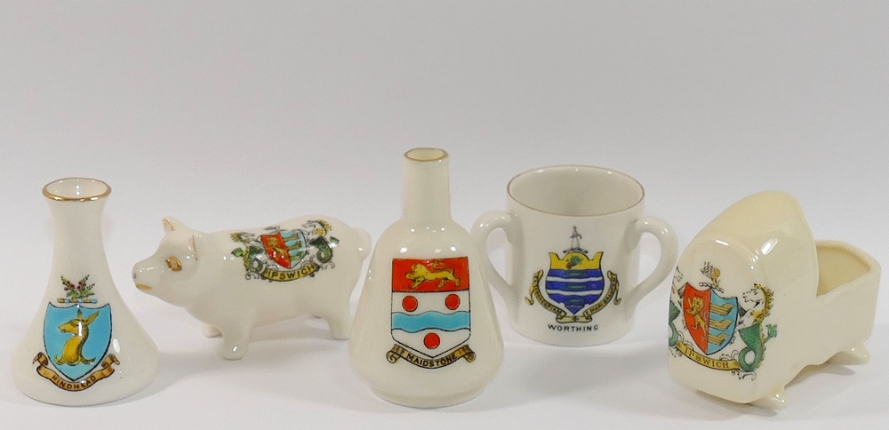 A collection of crested china, including - Image 6 of 8