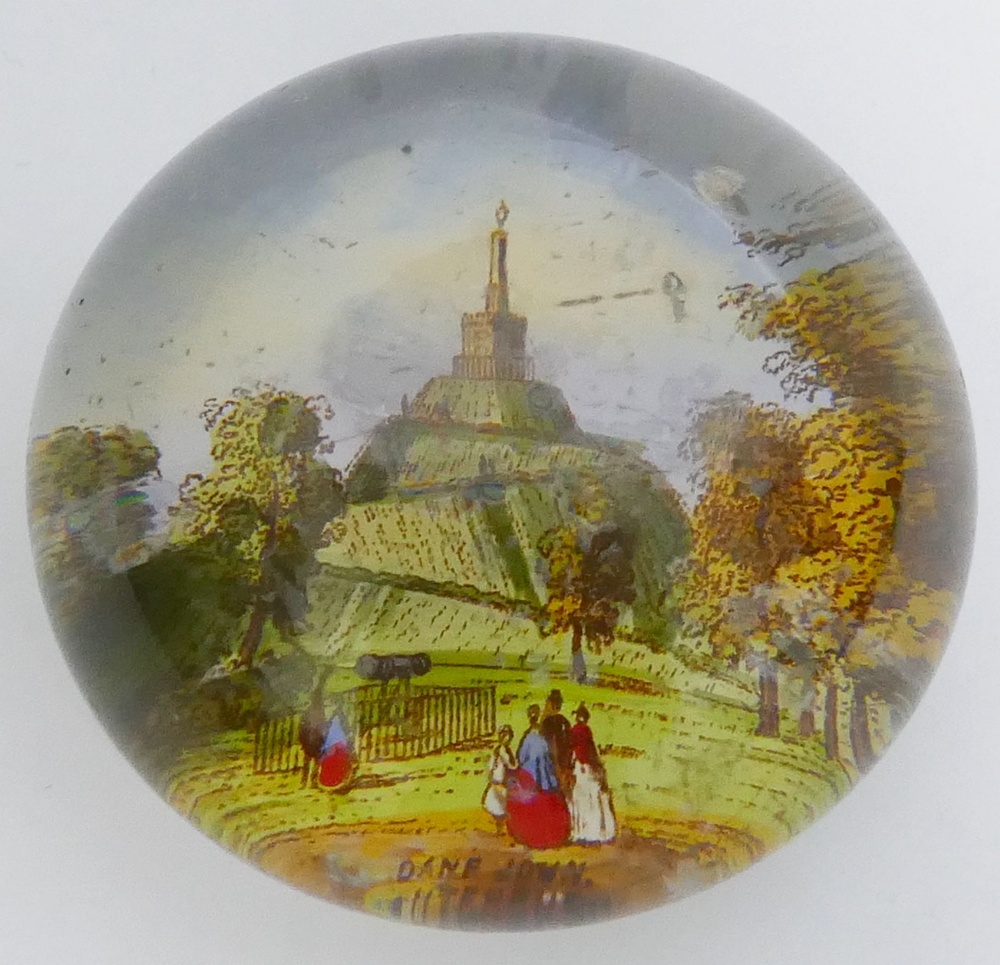 Two Victorian glass souvenir paperweight - Image 3 of 4