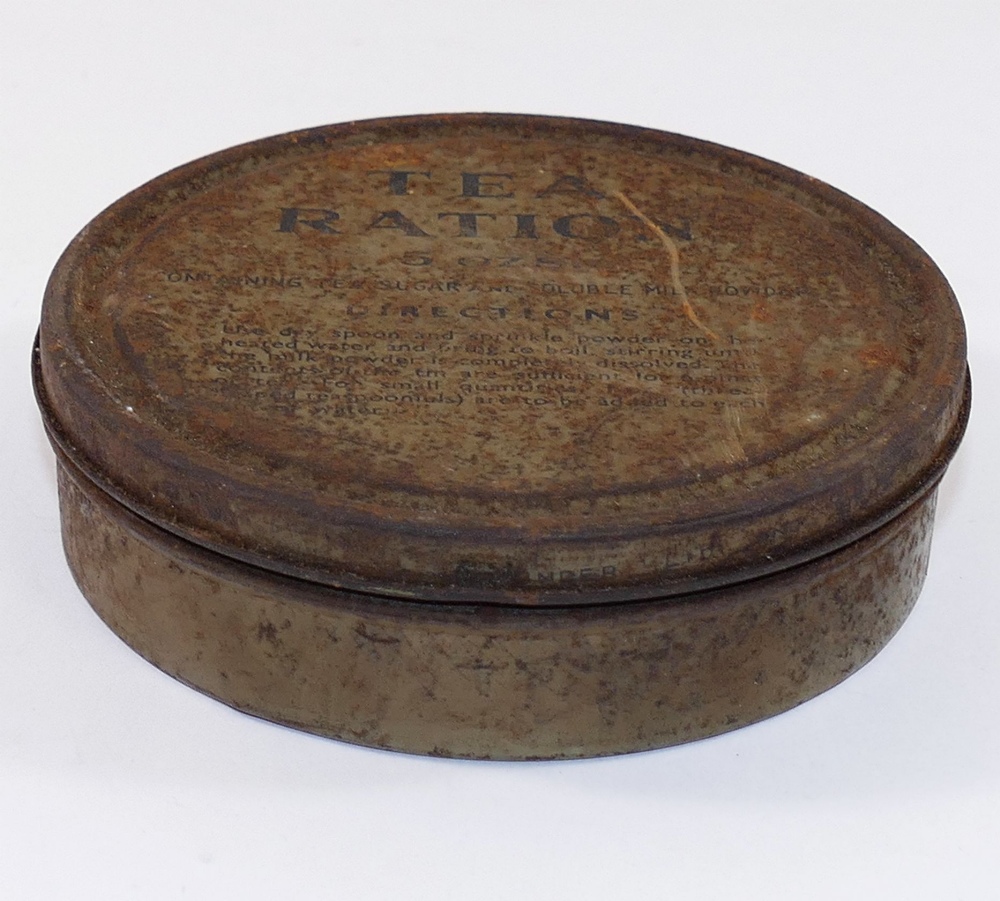 A WWII tea ration 5oz circular tin, 'Con - Image 2 of 2