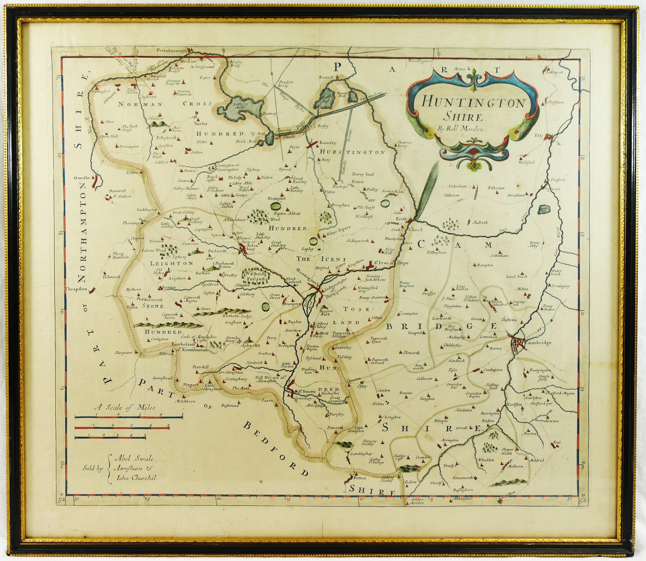 Two 18th century hand coloured maps of N - Image 4 of 12