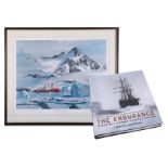 Keith Shackleton, 'H.M.S. Endurance In The Ice' signed limited edition print 531/850, framed and