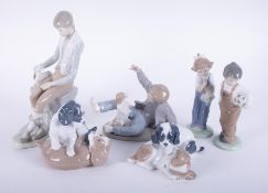 Nao, a collection of six various figures the tallest 21cm.