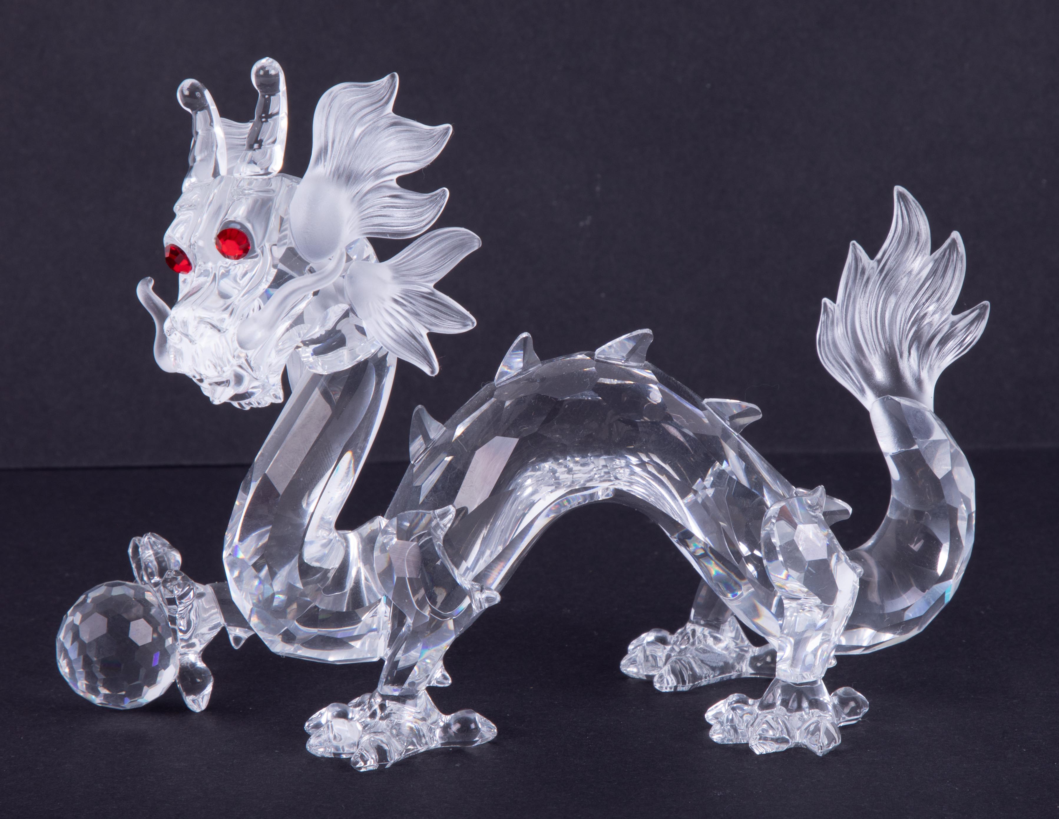 Swarovski Crystal Glass, Annual Edition 1997 'Dragon', boxed.