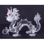 Swarovski Crystal Glass, Annual Edition 1997 'Dragon', boxed.