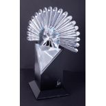 Swarovski Crystal Glass, 'The Peacock' limited edition 6672/10,000 with certificate of authenticity,