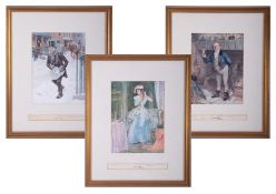 Dickens series of prints by Frank Reynolds including series 3, 6, 4, 1,5 and 2, 25cm x
