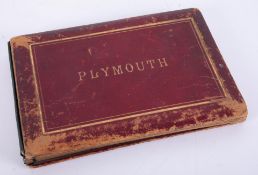 An album of Plymouth local historical photographs including The Hoe, Devonport etc, (20).