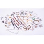 A mixed bag jewellery and watches to include some silver jewellery
