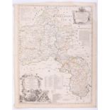 Thomas Kitchin, (Charles Spenser) map of Oxfordshire divided into Hundreds, 70cm x 52cm.