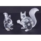 Swarovski Crystal Glass, 'Squirrels', boxed.
