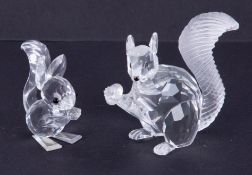 Swarovski Crystal Glass, 'Squirrels', boxed.