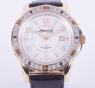 Ingersoll, Ingersoll Gem's Pilot wristwatch, WB090105, IG0593IP, quartz movement, with black leather