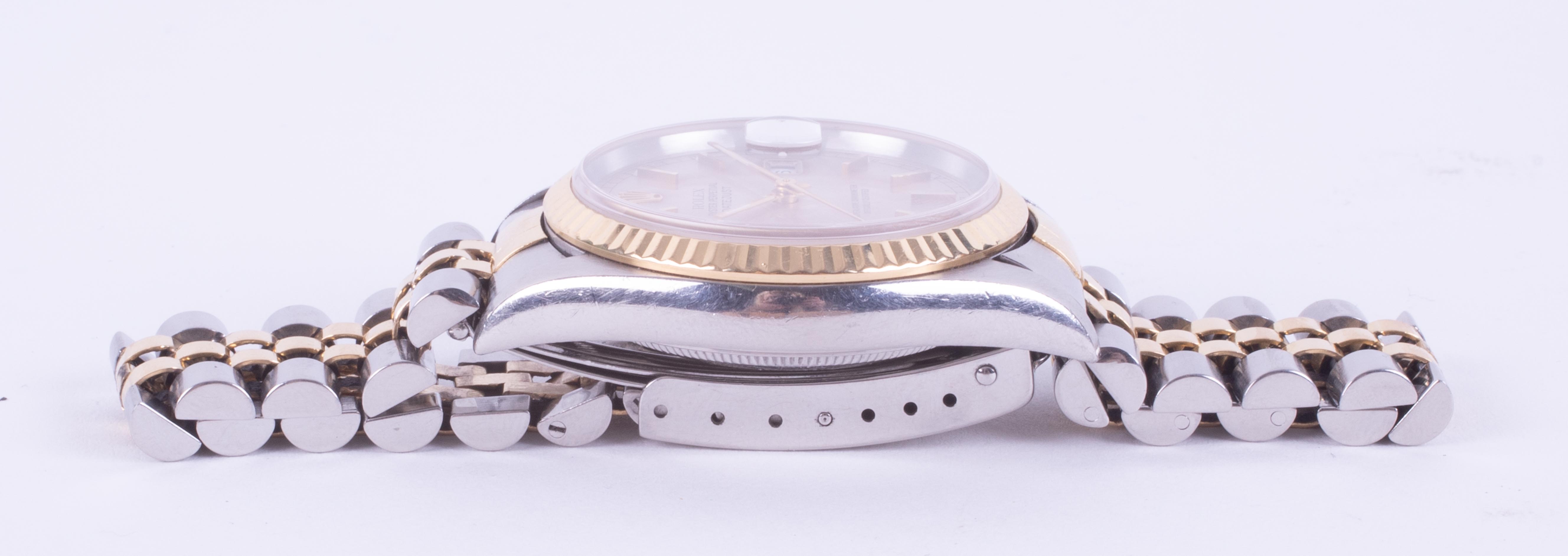 Rolex, a gent's Oyster Perpetual Datejust serial number T900228, model number 16233 in bi-metal with - Image 5 of 6
