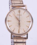 Rolex, a gent's manual wind Rolex Precision wristwatch with a 9ct yellow gold case,