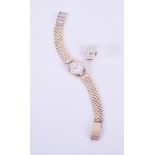 Rotary, a 9ct yellow gold ladies manual wind Rotary wristwatch, the 9ct yellow gold bracelet is