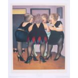 Beryl Cook (1926-2008) 'Getting Ready' signed print, stamped ALH, published by The Alexander Gallery