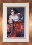 Robert Lenkiewicz (1941-2002) 'Esther Silver Locket' limited edition print 204/500, embossed