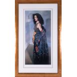 Robert Lenkiewicz (1941-2002) 'Anna With Black Shawl' signed limited edition print 411/475, 70cm x