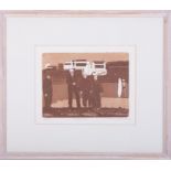 Michael Foreman, 'Footprints' signed limited edition 33/75, 15cm x 19cm, framed and glazed (