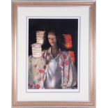 Robert Lenkiewicz (1941-2002) 'Anna With Paper Lanterns' limited edition print 325/500, also