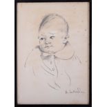 Robert Lenkiewicz (1941-2002) pencil sketch of 'Pippa Jayne Casterton' dated august 1971, signed,