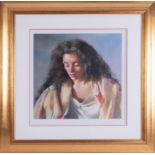 Robert Lenkiewicz (1941-2002) 'Study of Anna' signed limited edition print 690/750, 36cm