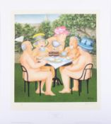 Beryl Cook (1926-2008) 'Tea In The Garden' signed limited edition print 145/650, published by The