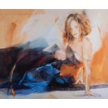 Christine Comyn (Belgian, 1957) 'Starry Dress' signed limited edition print on stretched