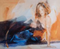 Christine Comyn (Belgian, 1957) 'Starry Dress' signed limited edition print on stretched