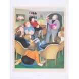 Beryl Cook (1926-2008) 'Poetry Reading' signed print, stamped JFE, published by The Alexander