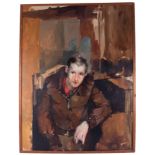 Robert Lenkiewicz, oil on canvas, Project 3, portrait of Michael, oil on canvas, provenance -