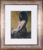 Fletcher Sibthorp (British, b. 1967), 'White Linen' signed limited edition giclee print 62/195, 37cm