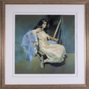 Robert Lenkiewicz (1941-2002) 'Esther Seated' signed limited edition print 239/475, 60cm